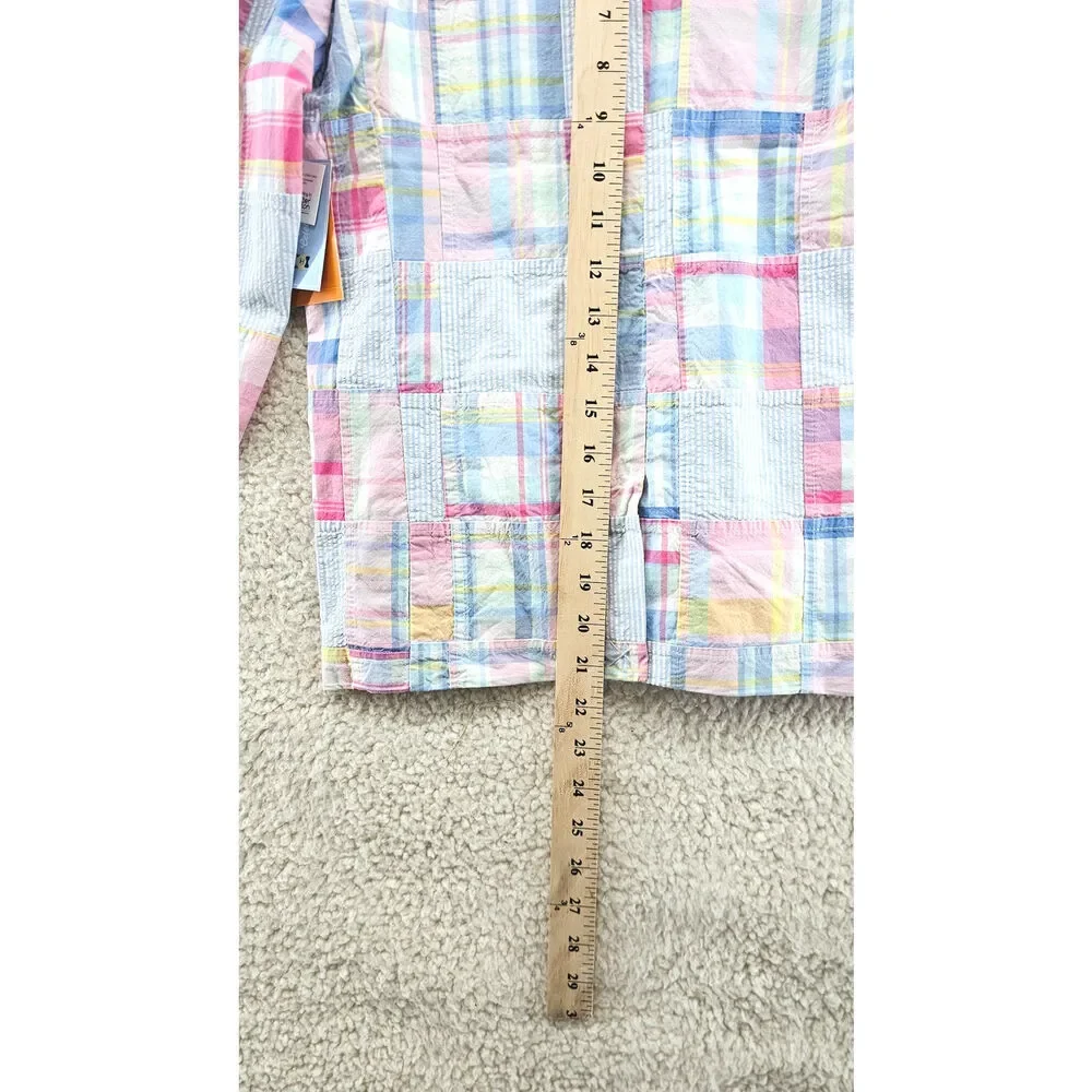 NWT Gymboree Spring Patchwork Plaid Cotton Blazer Cottage Preppy Academia 12